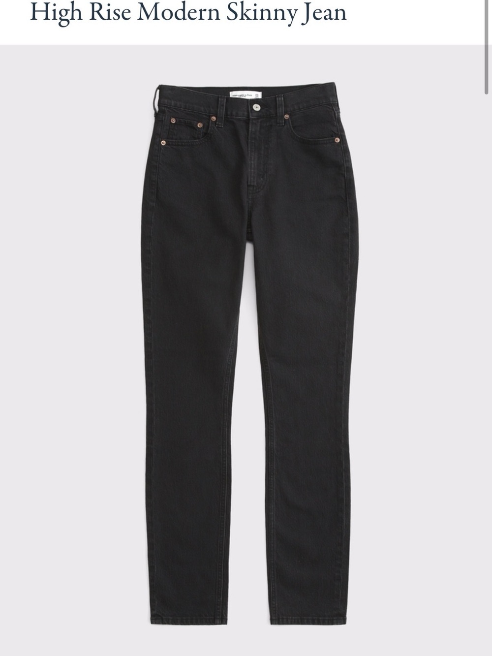 Abercrombie & Fitch Black High-Rise Skinny Jeans